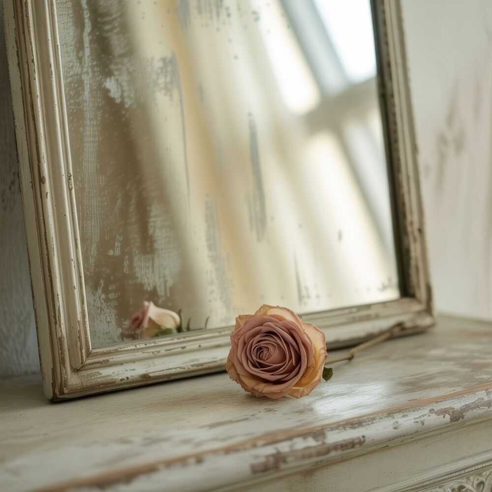 antyczna rama lustra