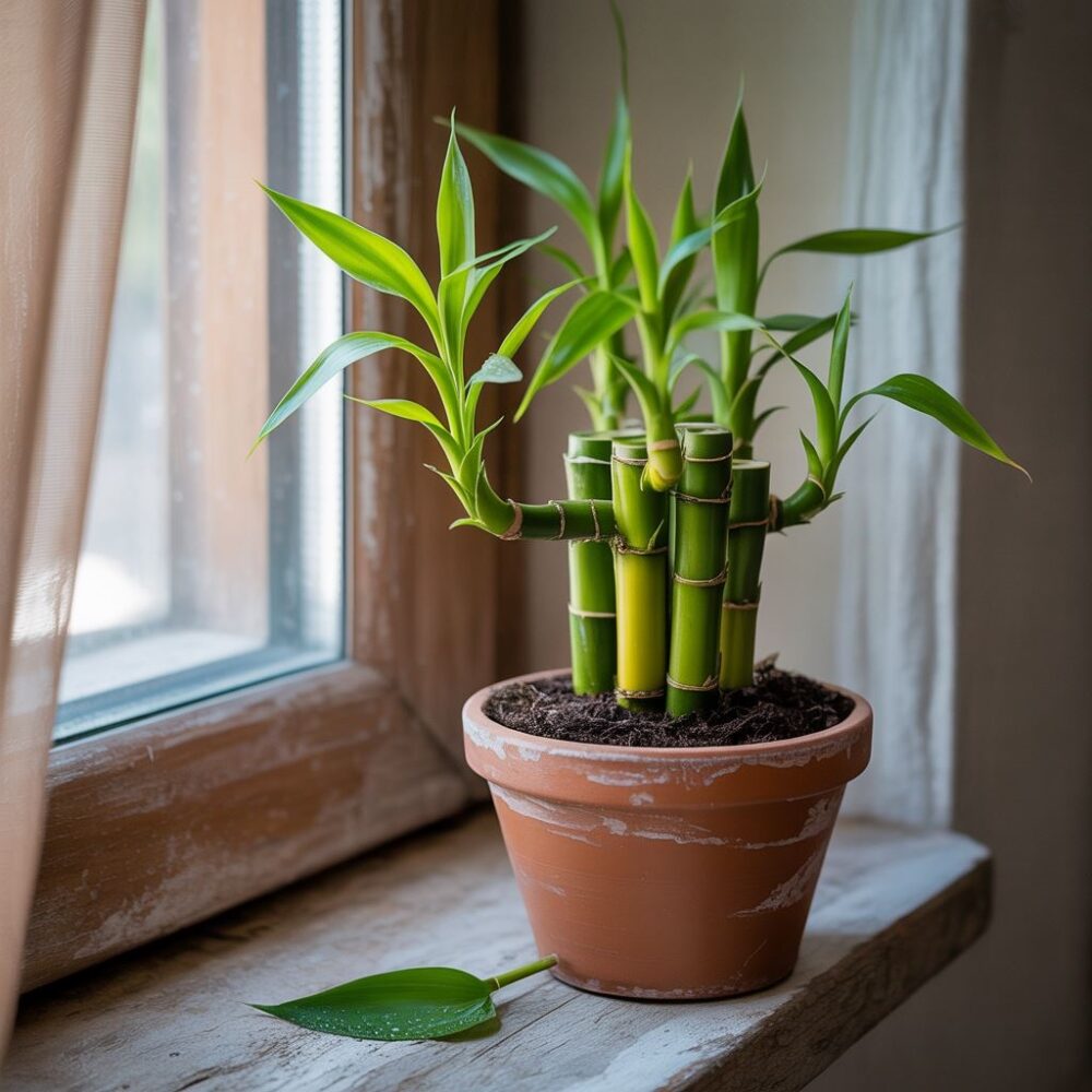bambus w doniczce