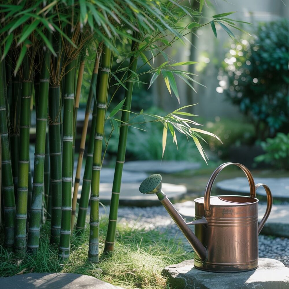 bambus w ogrodzie