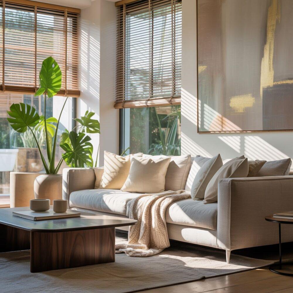 bambusowe rolety na oknach