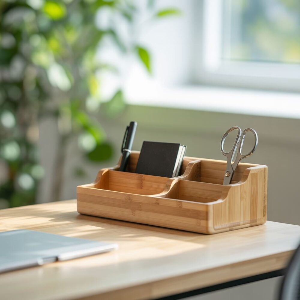 bambusowy organizer