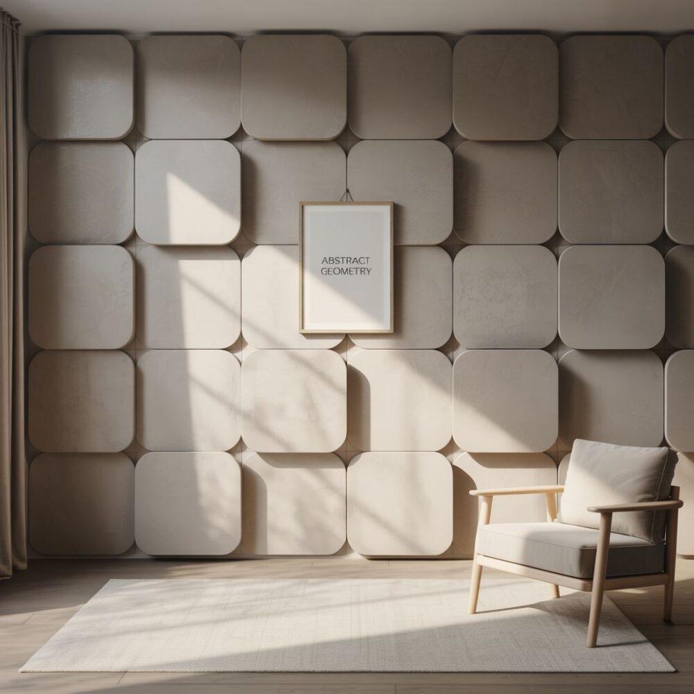 drewniane półki na ścianie