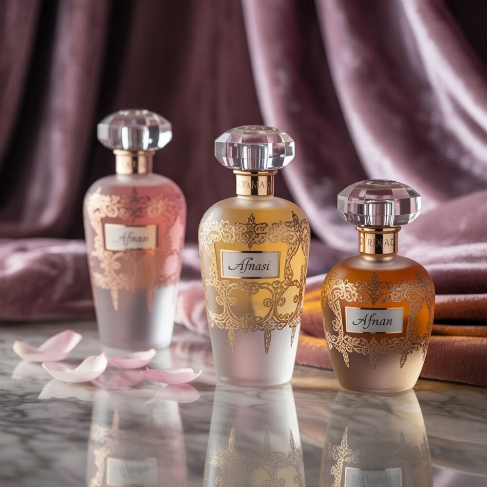 flakon Rasasi z kwiatami