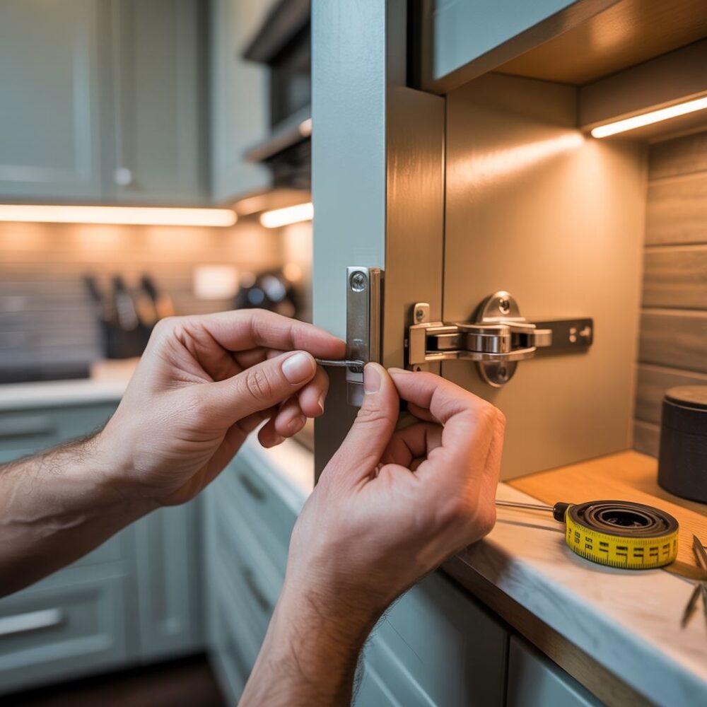 instalacja dampera meblowego