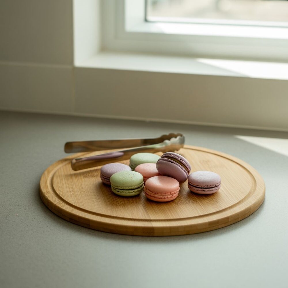 kuchnia z bambusową stolnicą