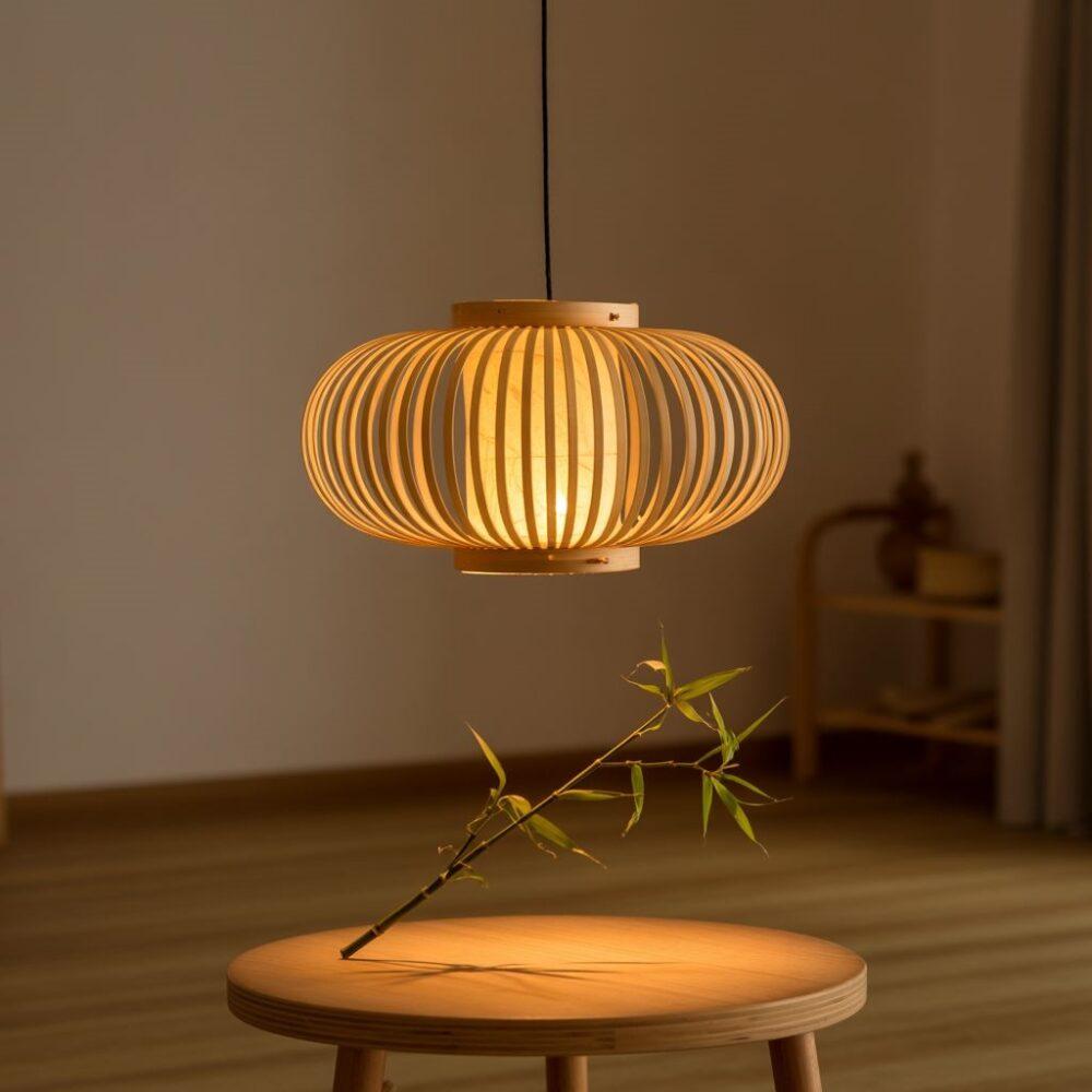 lampion z bambusa