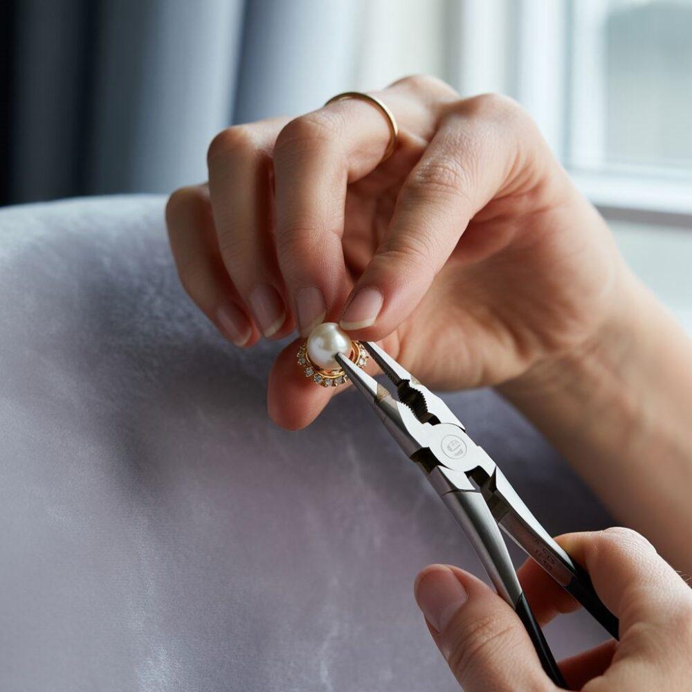 mocno zakręcony kolczyk