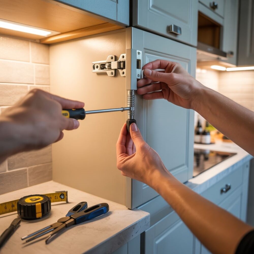 narzędzia do montażu zawiasu