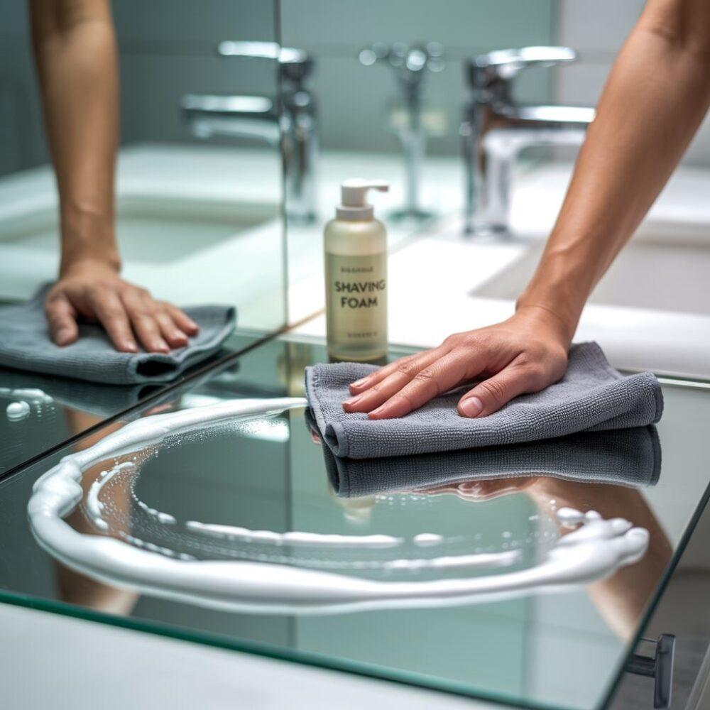 pianka do golenia na lustrze