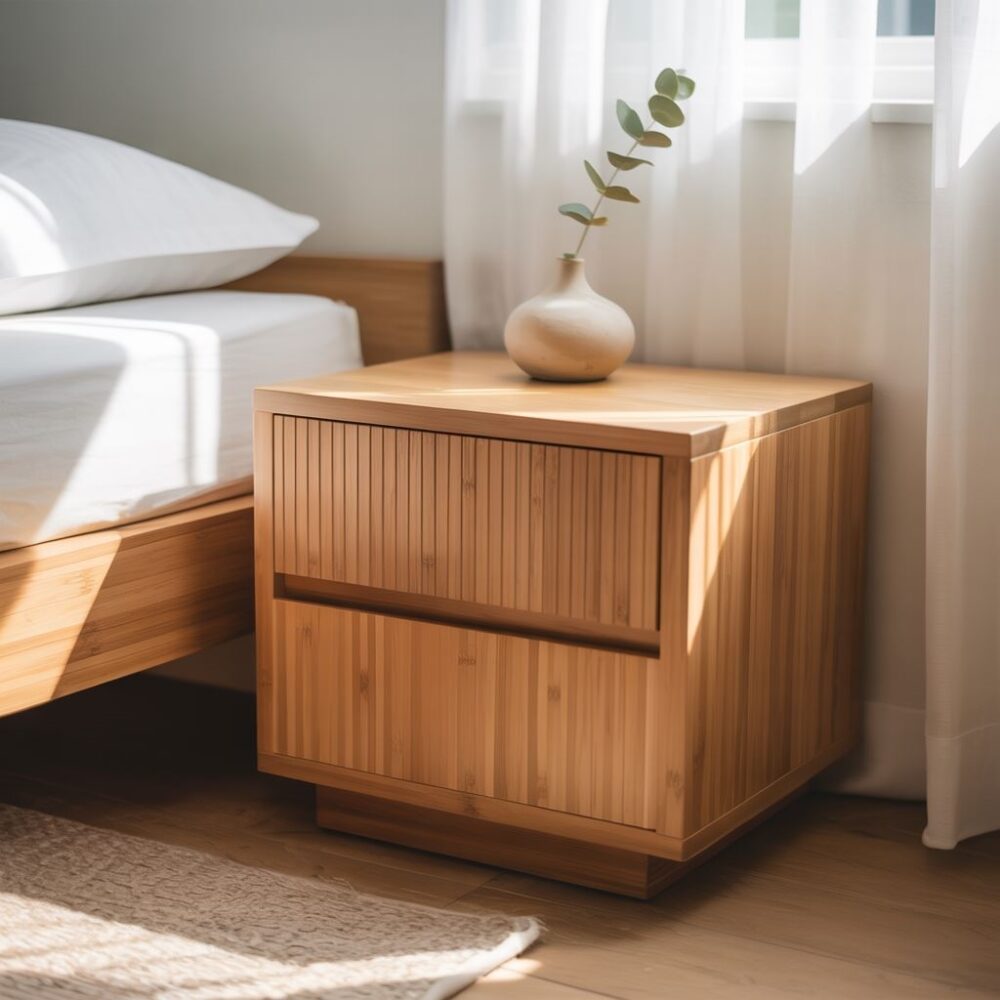 szafka nocna bambusowa