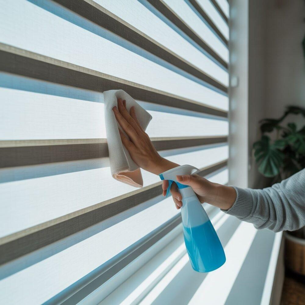 usuwanie plam z rolet