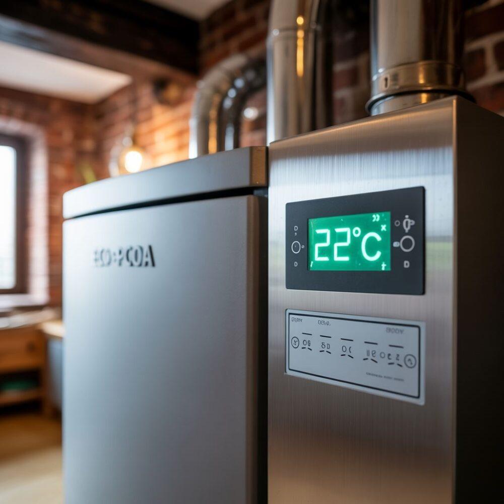 wyświetlacz temperatury pieca