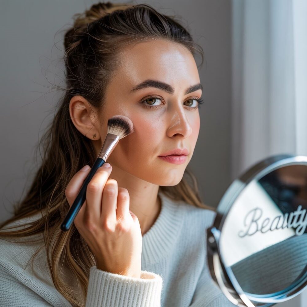 wyszczuplona twarz makeup