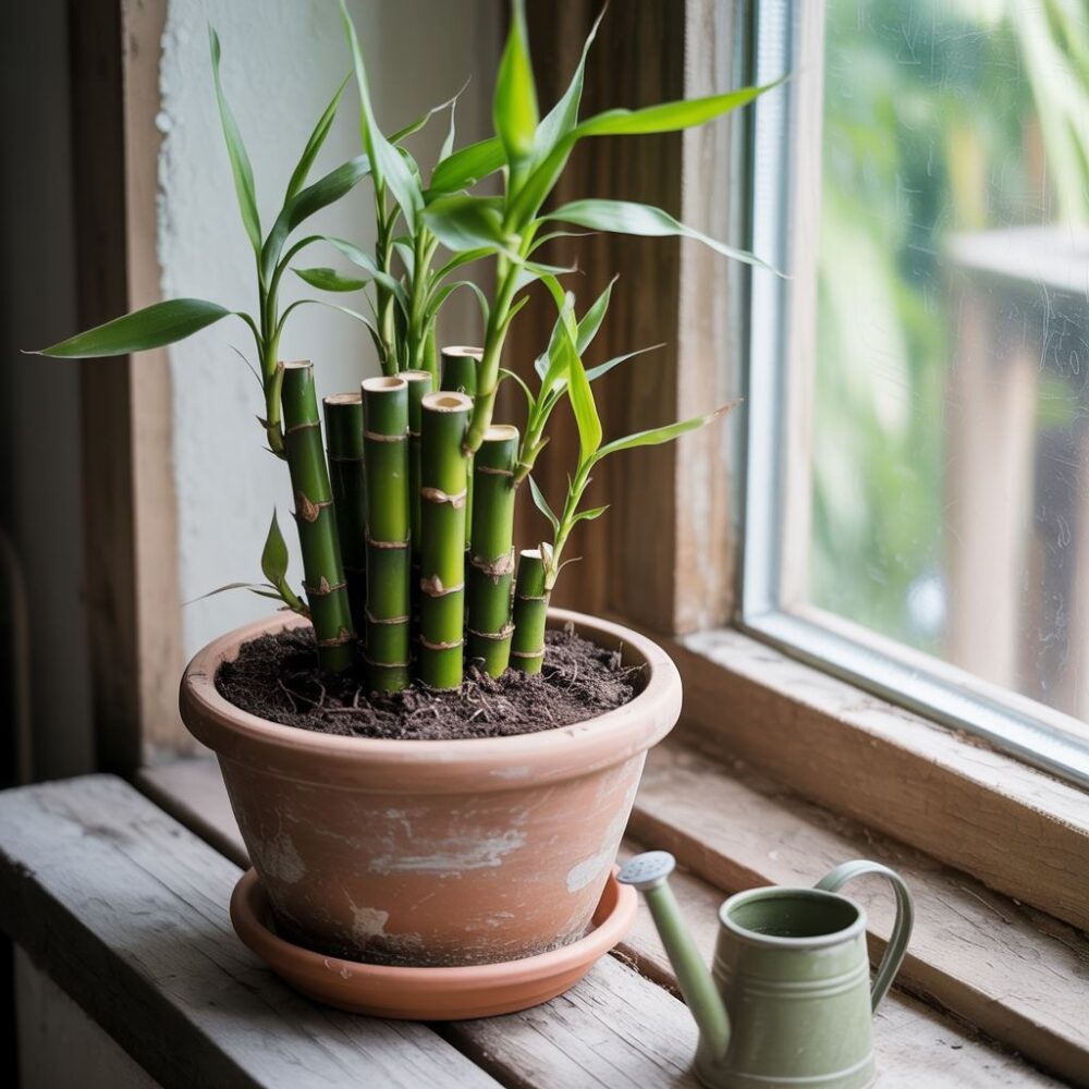 żyzna gleba pod bambusem